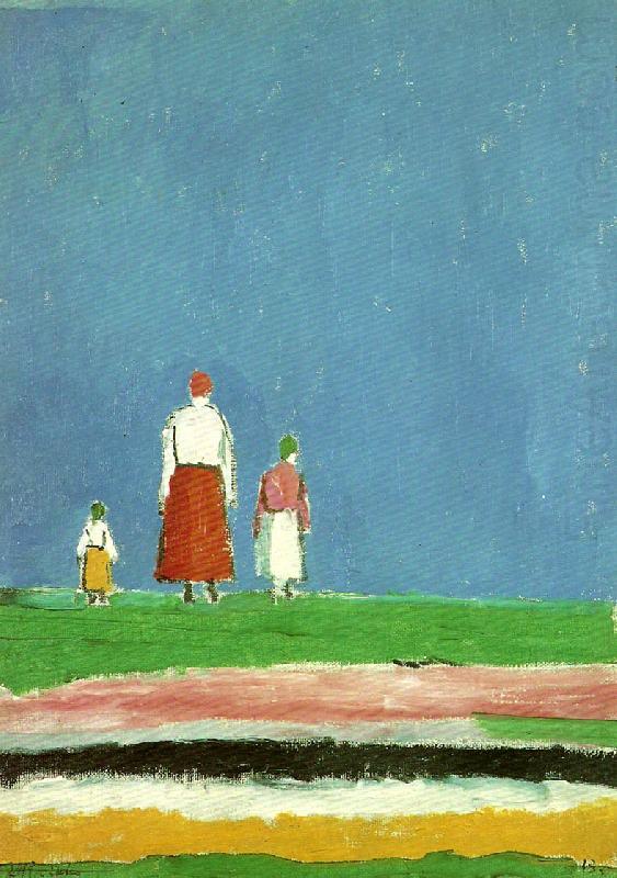 three figures, Kazimir Malevich